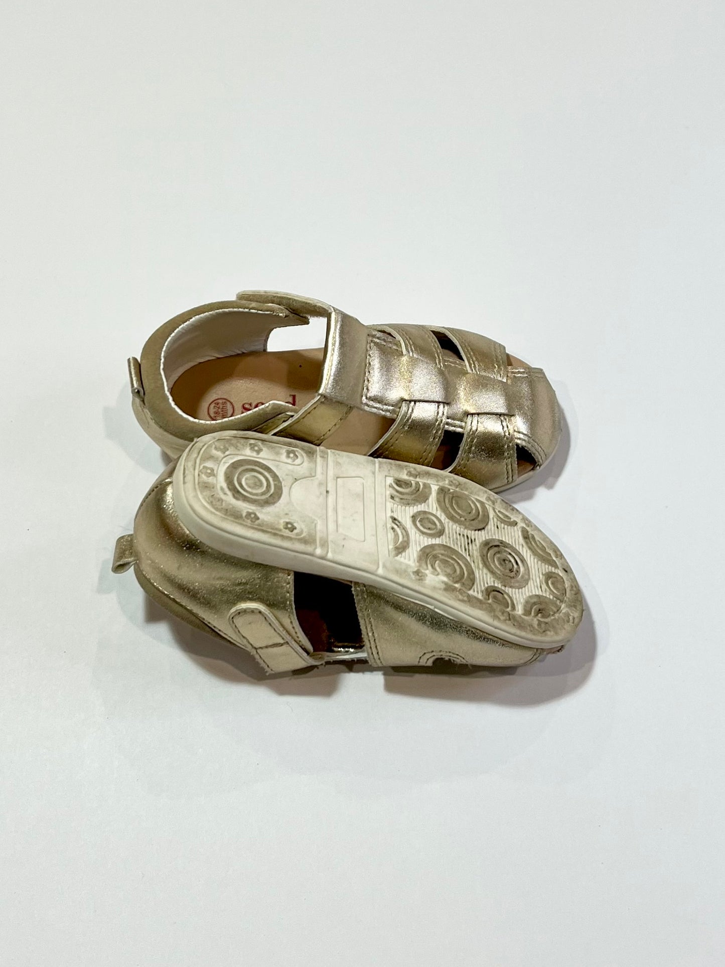 Gold cage sandals - Size 18-24 months