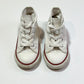 White Hi-top Chuck Taylors - Size US5