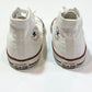 White Hi-top Chuck Taylors - Size US5