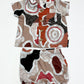 Brown earth print pyjamas - SIze 0
