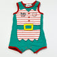 Santa's little elfer romper - Size 00
