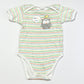 Striped owl bodysuit - Size 2