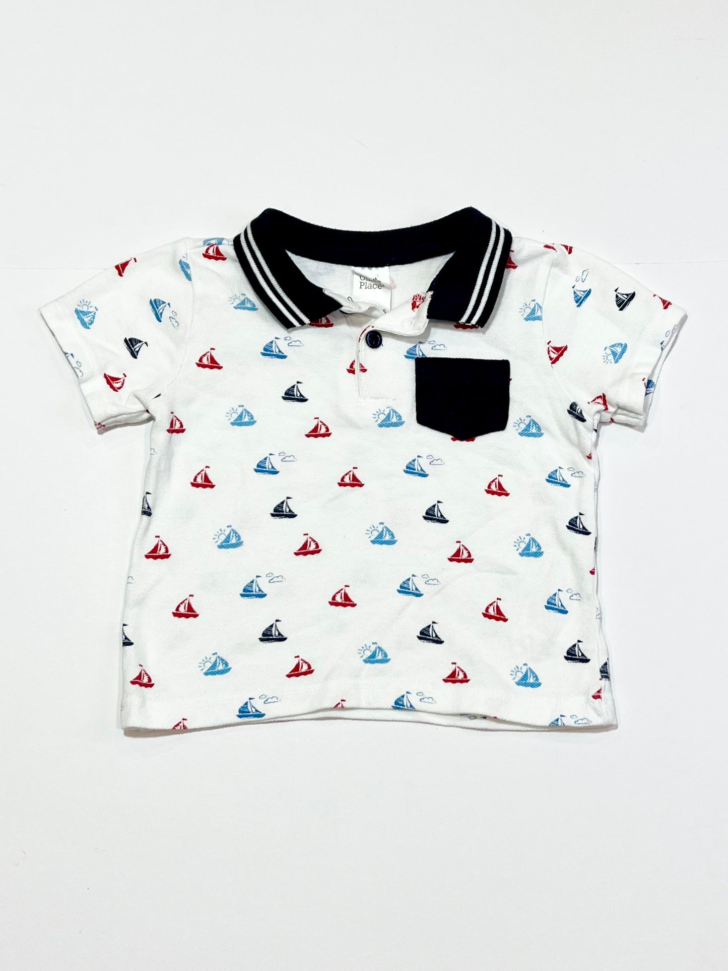 Sail boats polo shirt - Size 2