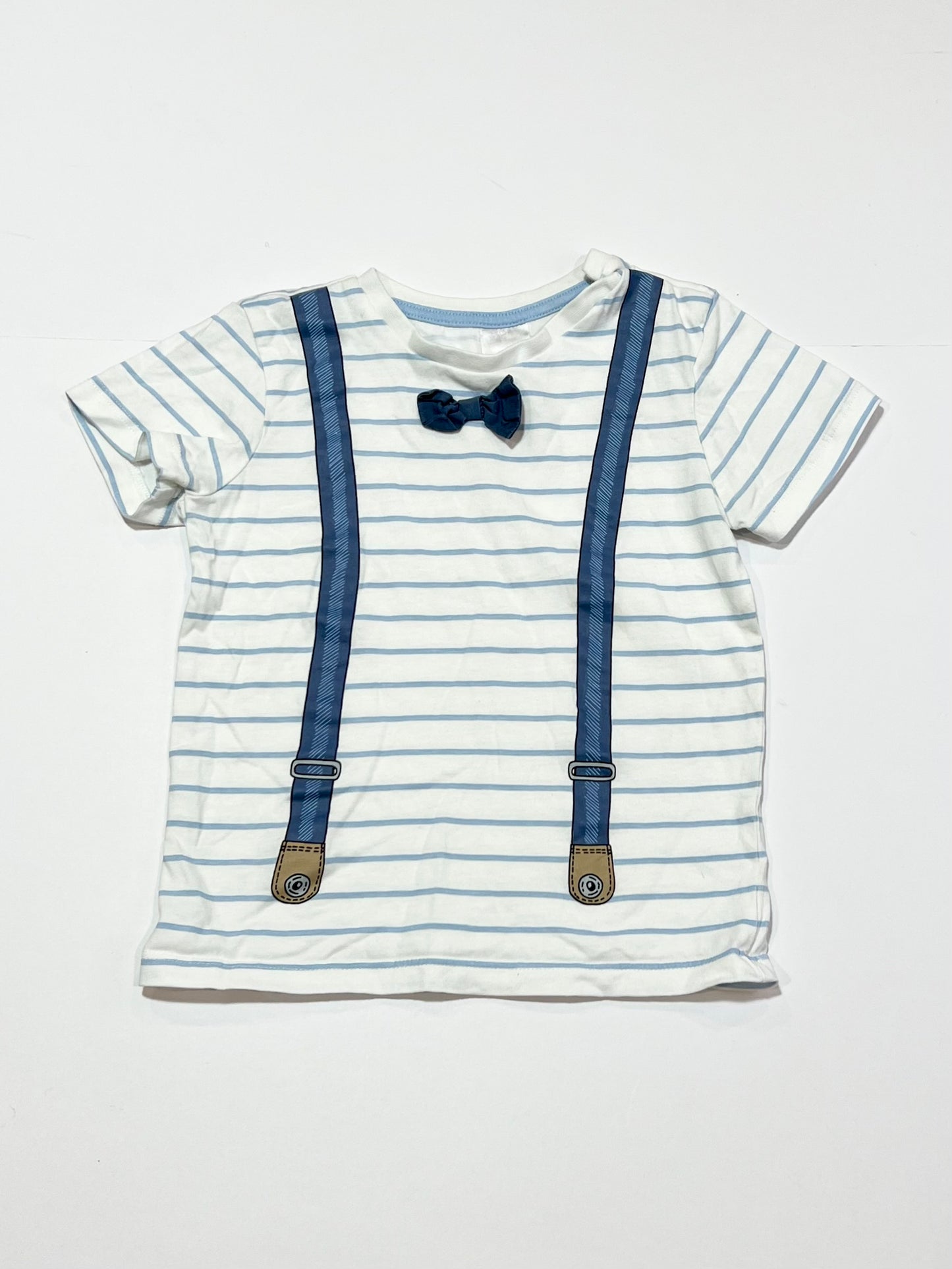 Striped suspenders tee - Size 2