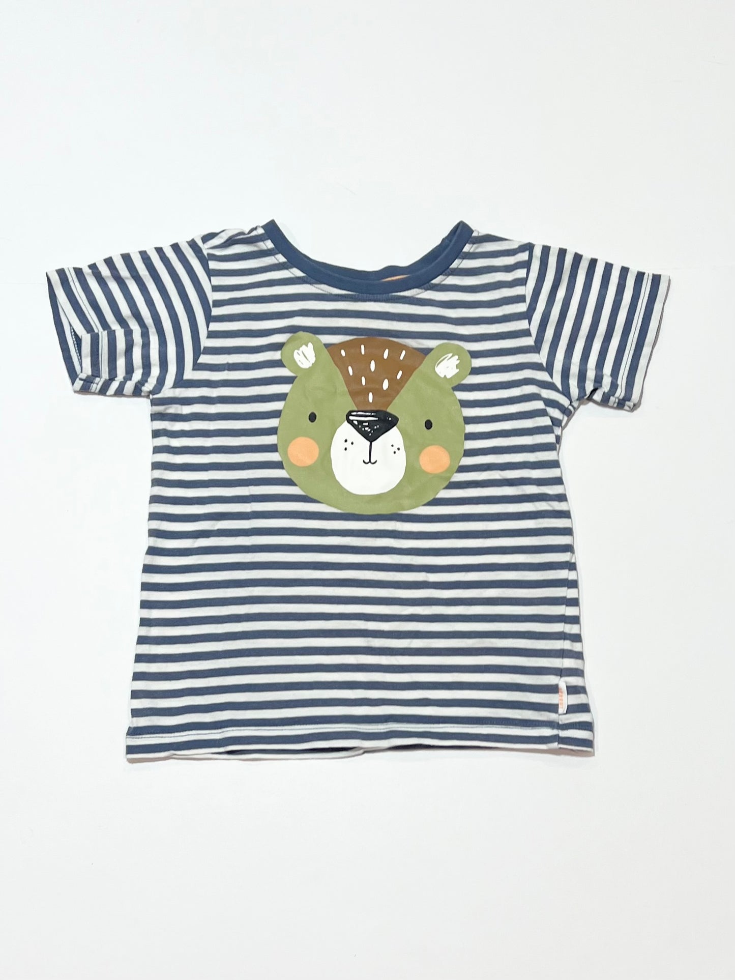 Striped bear tee - Size 2