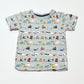 Grey animals tee - Size 2