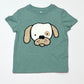 Green boucle puppy tee - Size 2