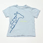 Blue giraffe tee - Size 2-3