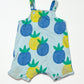 Blue pineapple overalls - Size 2