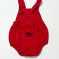 Vintage red bubble romper - Size 00