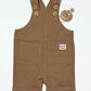 Brown woven overalls brand new - Size 0
