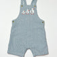 Striped ducky overalls - Size 2