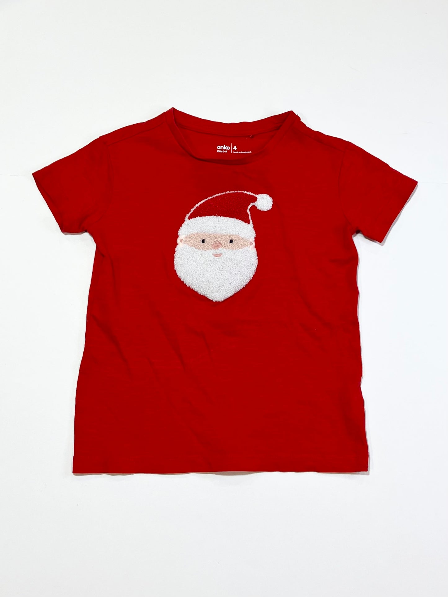 Red Santa tee - Size 4