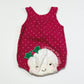 Christmas little pudding romper - Size 000