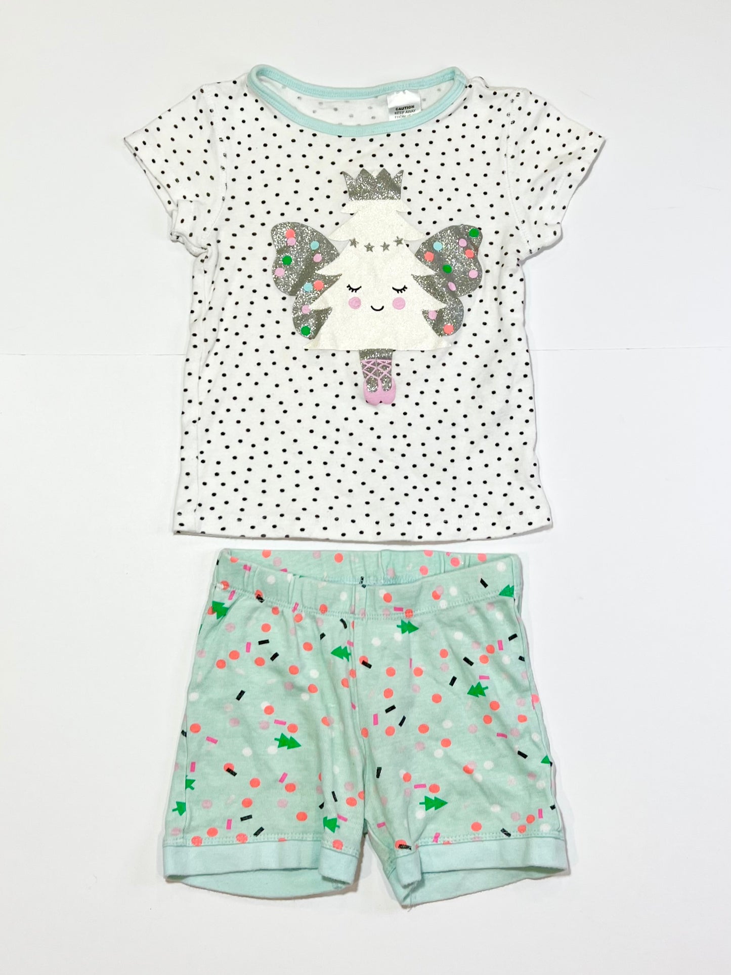 Christmas tree angel pyjamas - Size 3