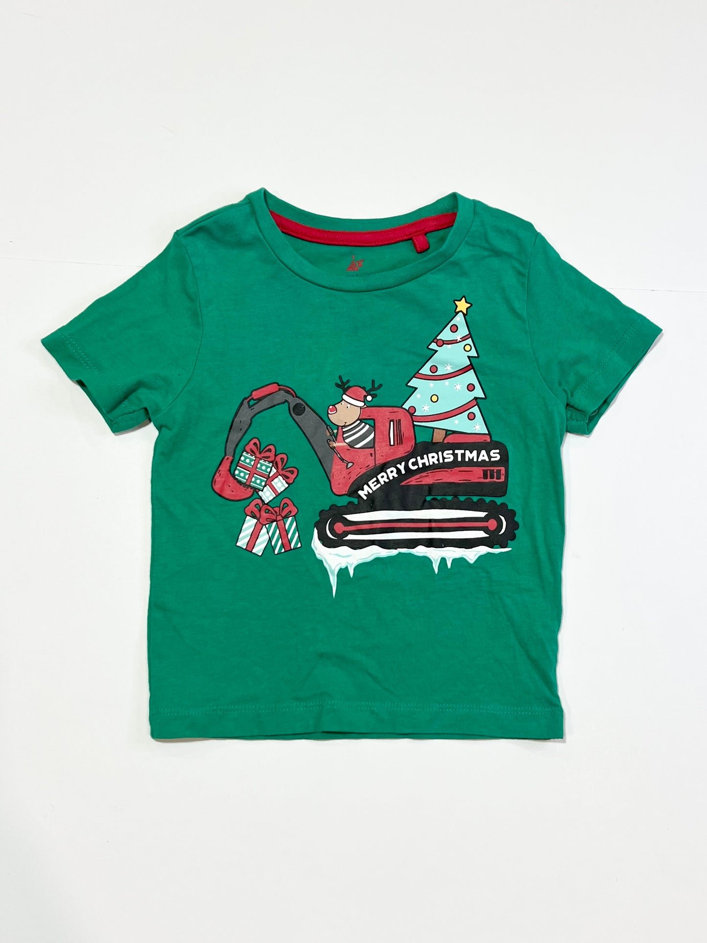 Christmas digger tee - Size 1