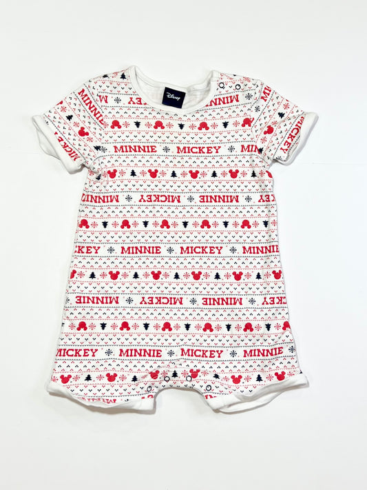 Christmas Mickey romper - Size 2