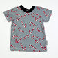 Christmas candy cane tee - Size 4