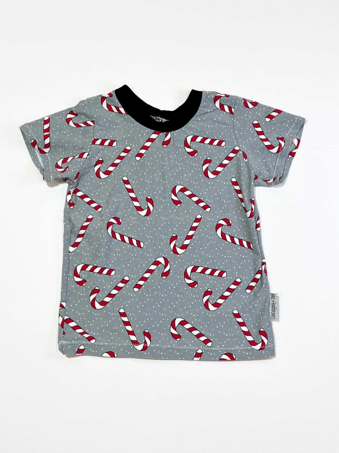 Christmas candy cane tee - Size 4