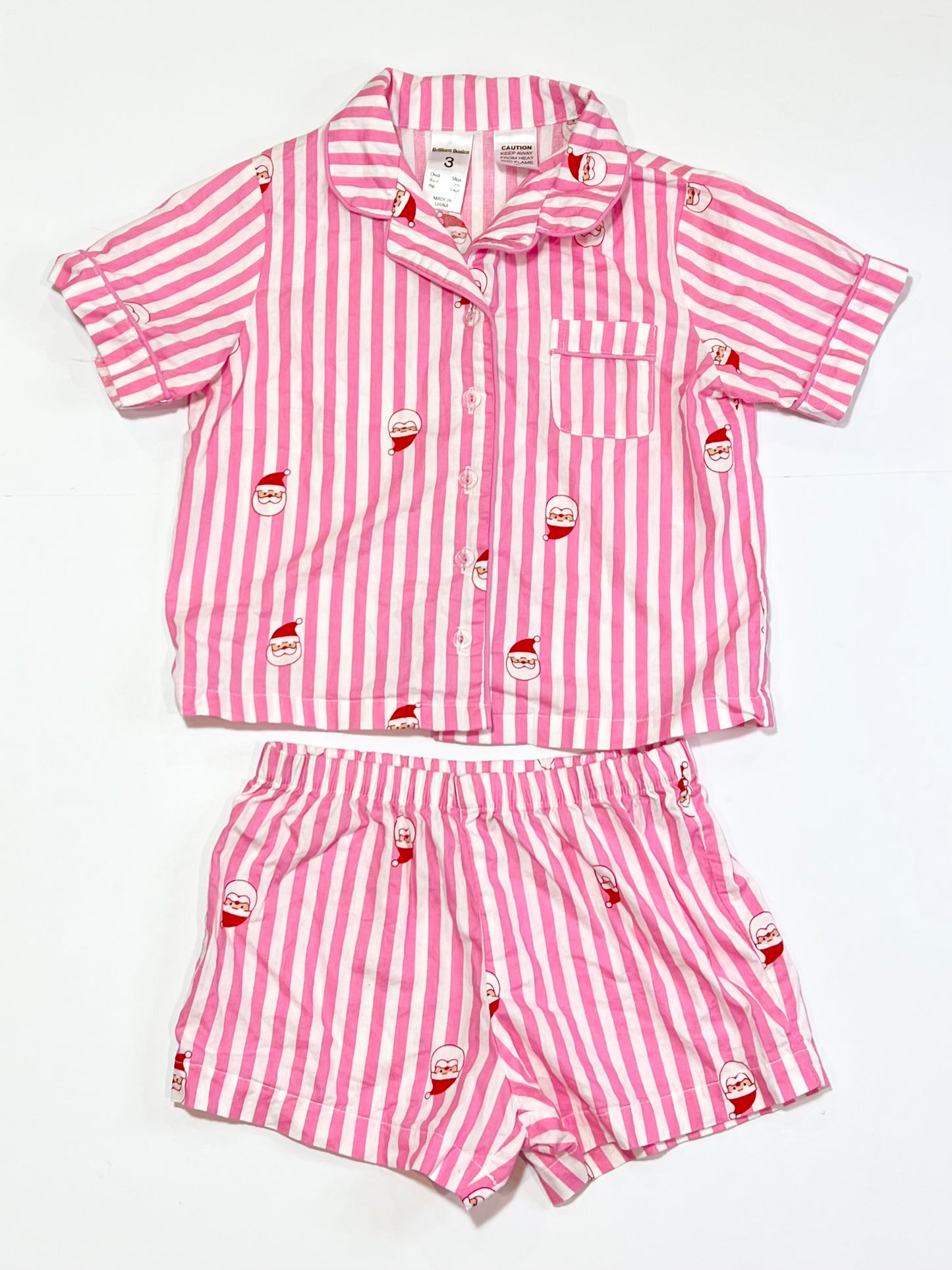 Striped Christmas pyjamas - Size 3