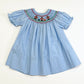 Smocked Christmas soldiers dress - Size 00