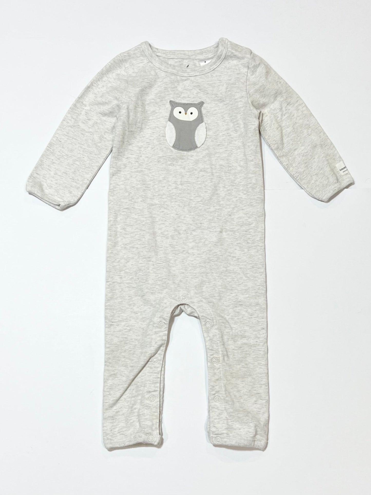Grey owl onesie - Size 000