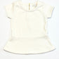 White peplum top - Size 3