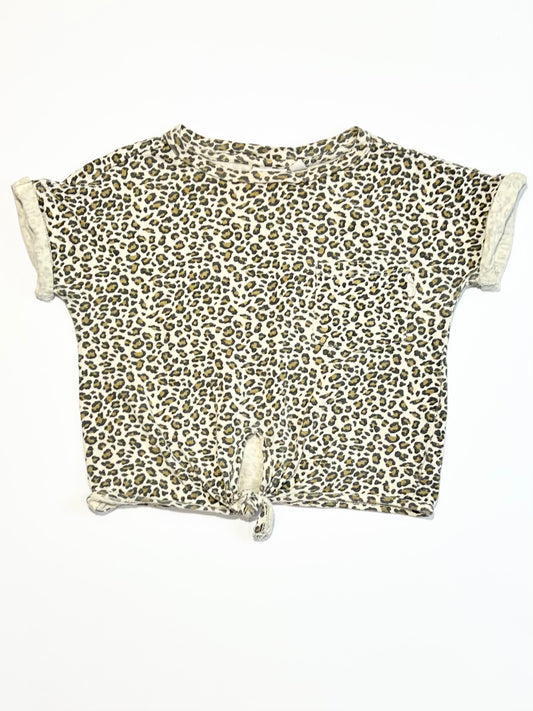 Animal print tee - Size 3-4