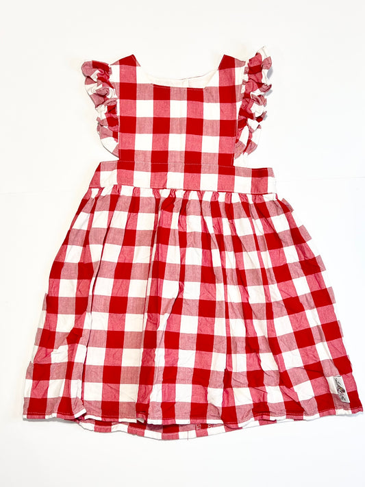Red check dress - Size 5