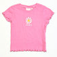 Ribbed daisy tee - Size 3-4