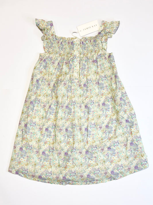 Floral cotton dress brand new - Size 5