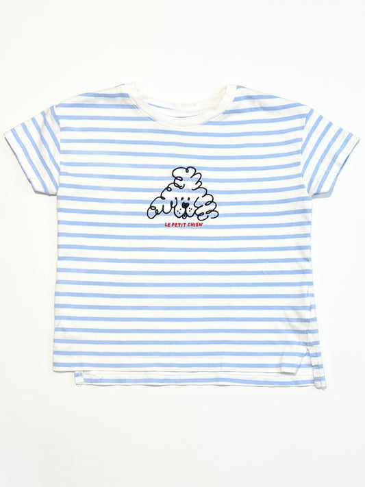 Striped pup tee - Size 3