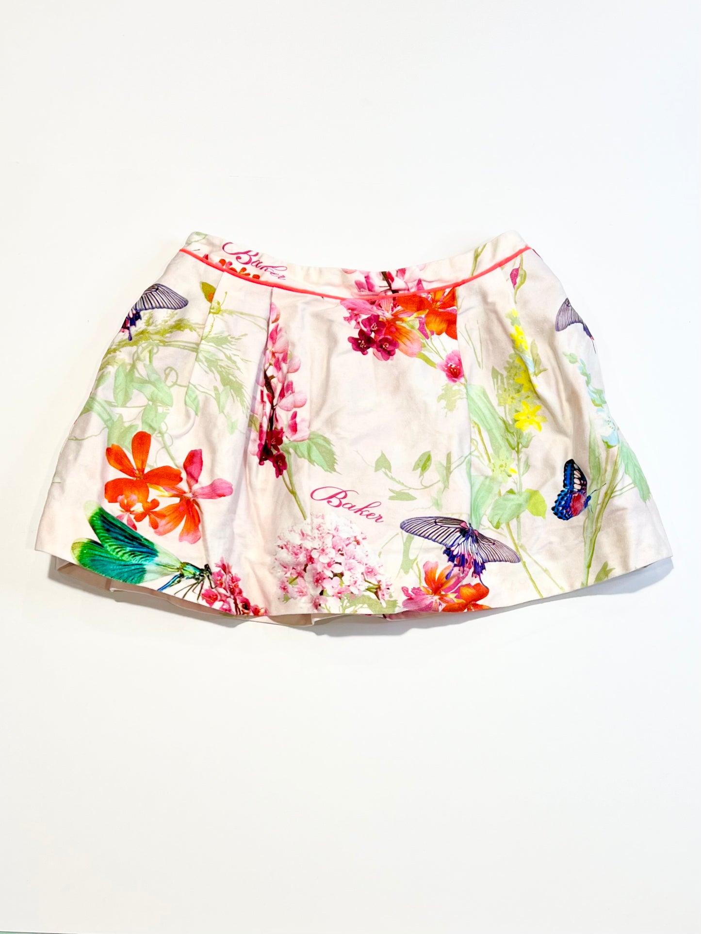 Pink floral skirt - Size 1