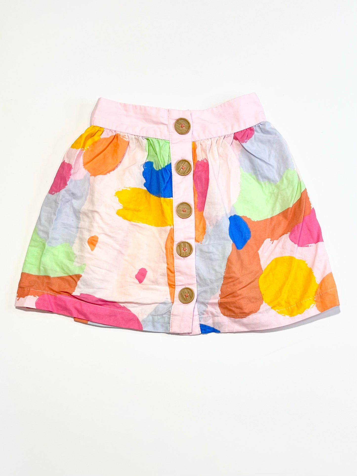 Pink button skirt - Size 1