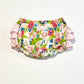 Floral ruffle nappy cover - Size 1