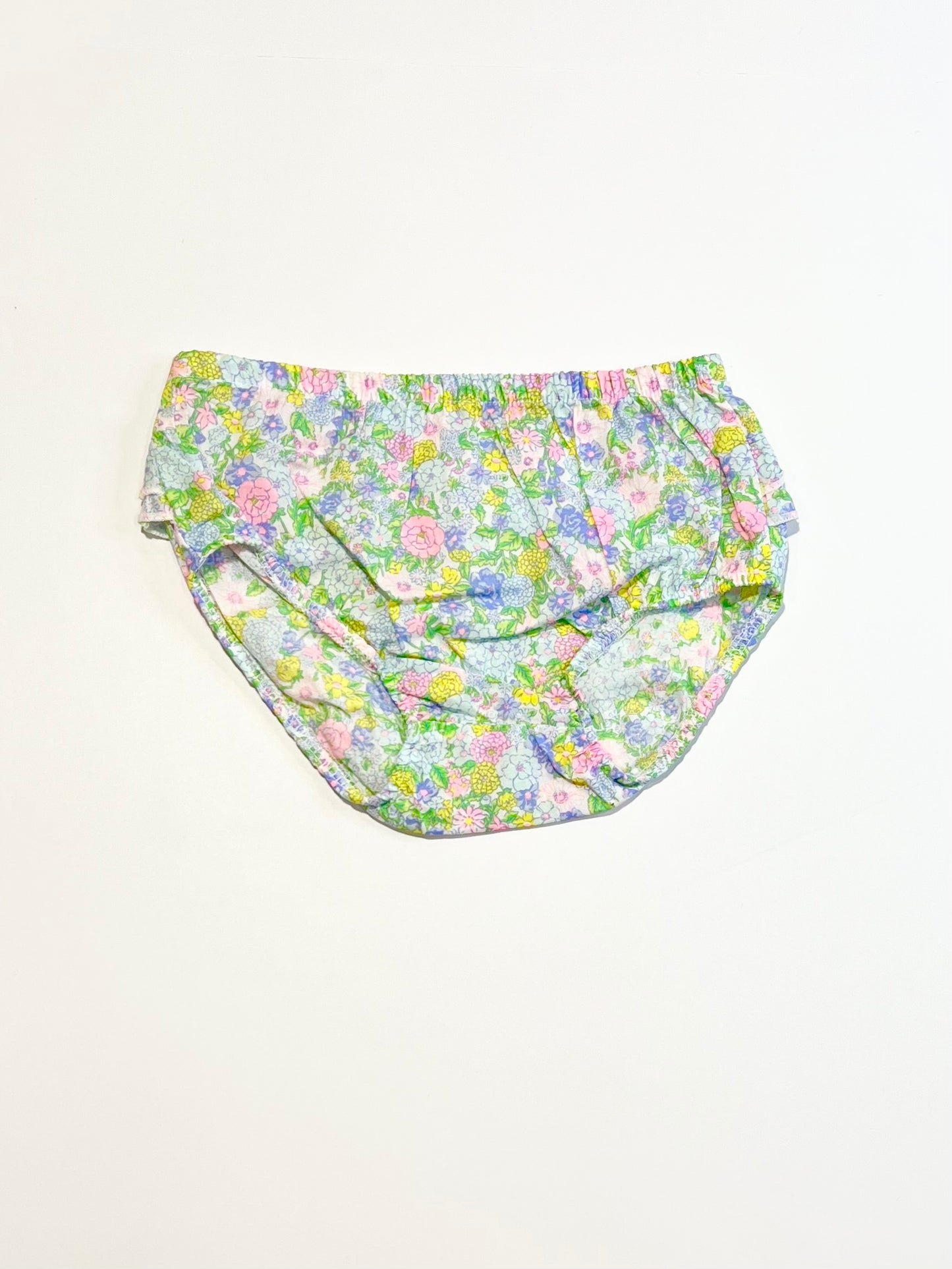 Floral ruffle nappy cover - Size 1