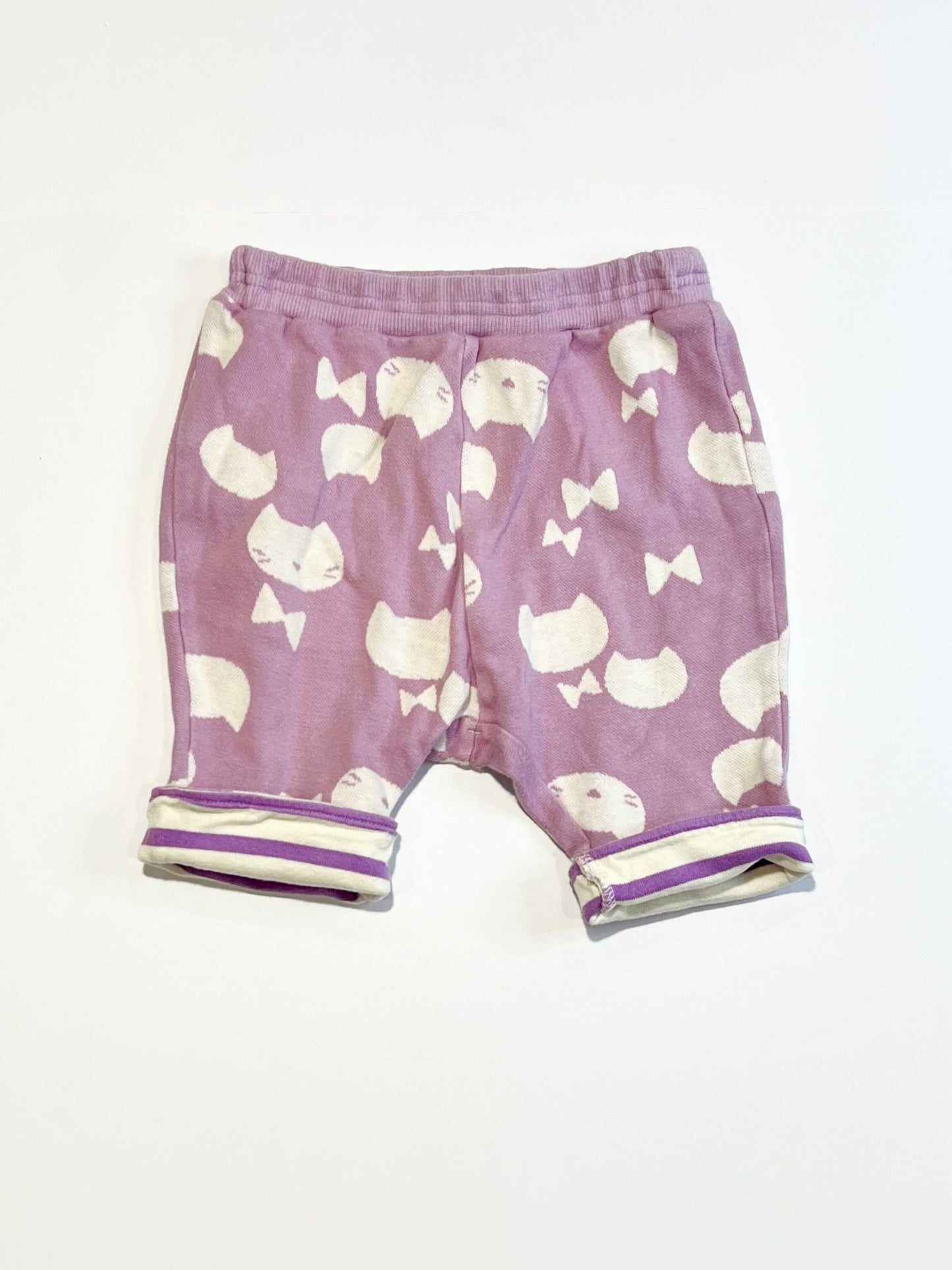 Purple knit shorts - Size 1