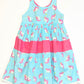 Cotton unicorn dress - Size 3
