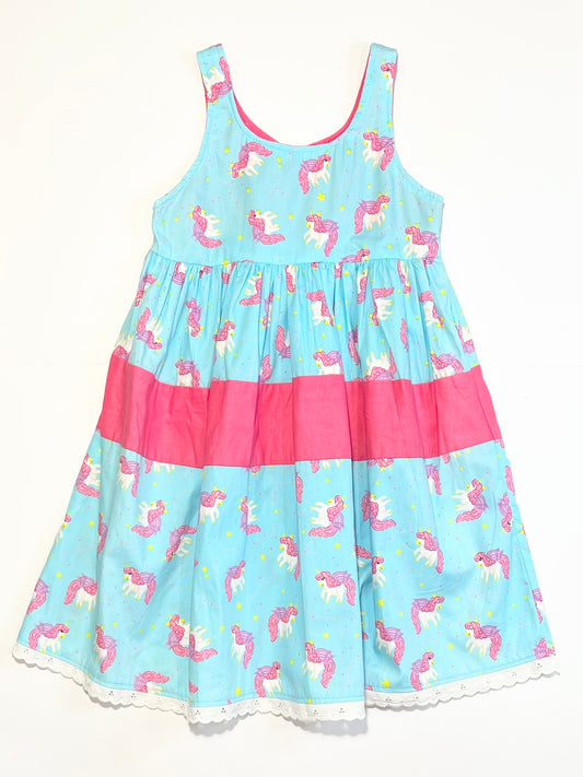 Cotton unicorn dress - Size 3