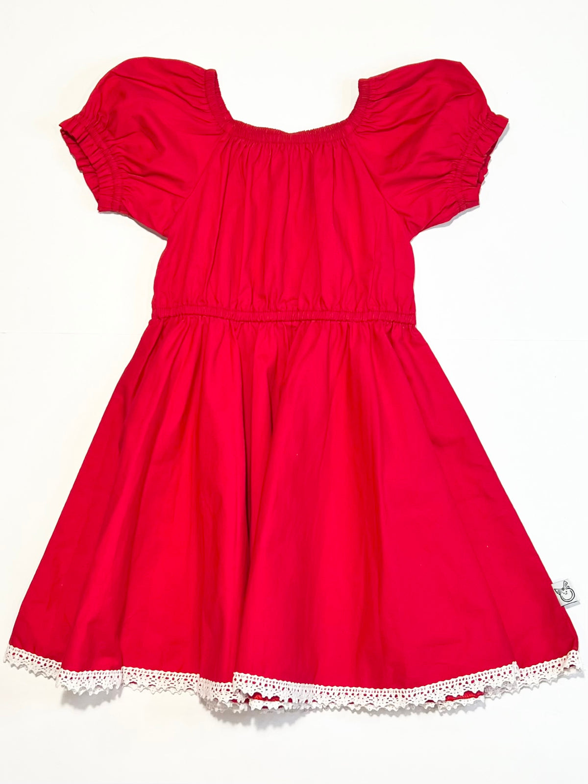 Red cotton dress - Size 3