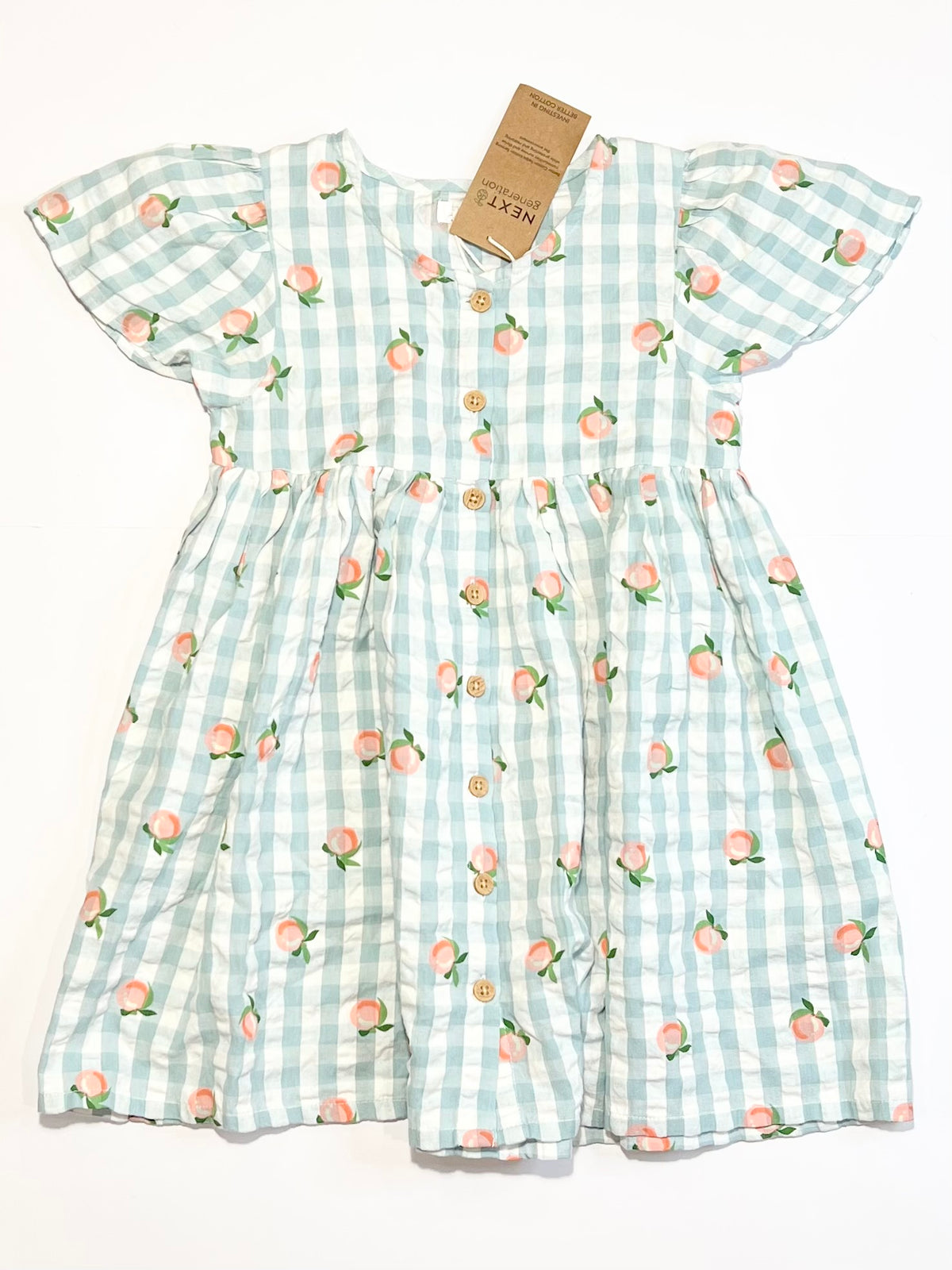 Gingham dress brand new - Size 3-4