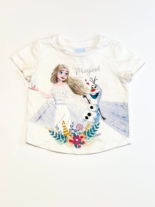 Glitter Frozen tee - Size 1