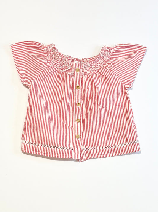 Red striped top - Size 1