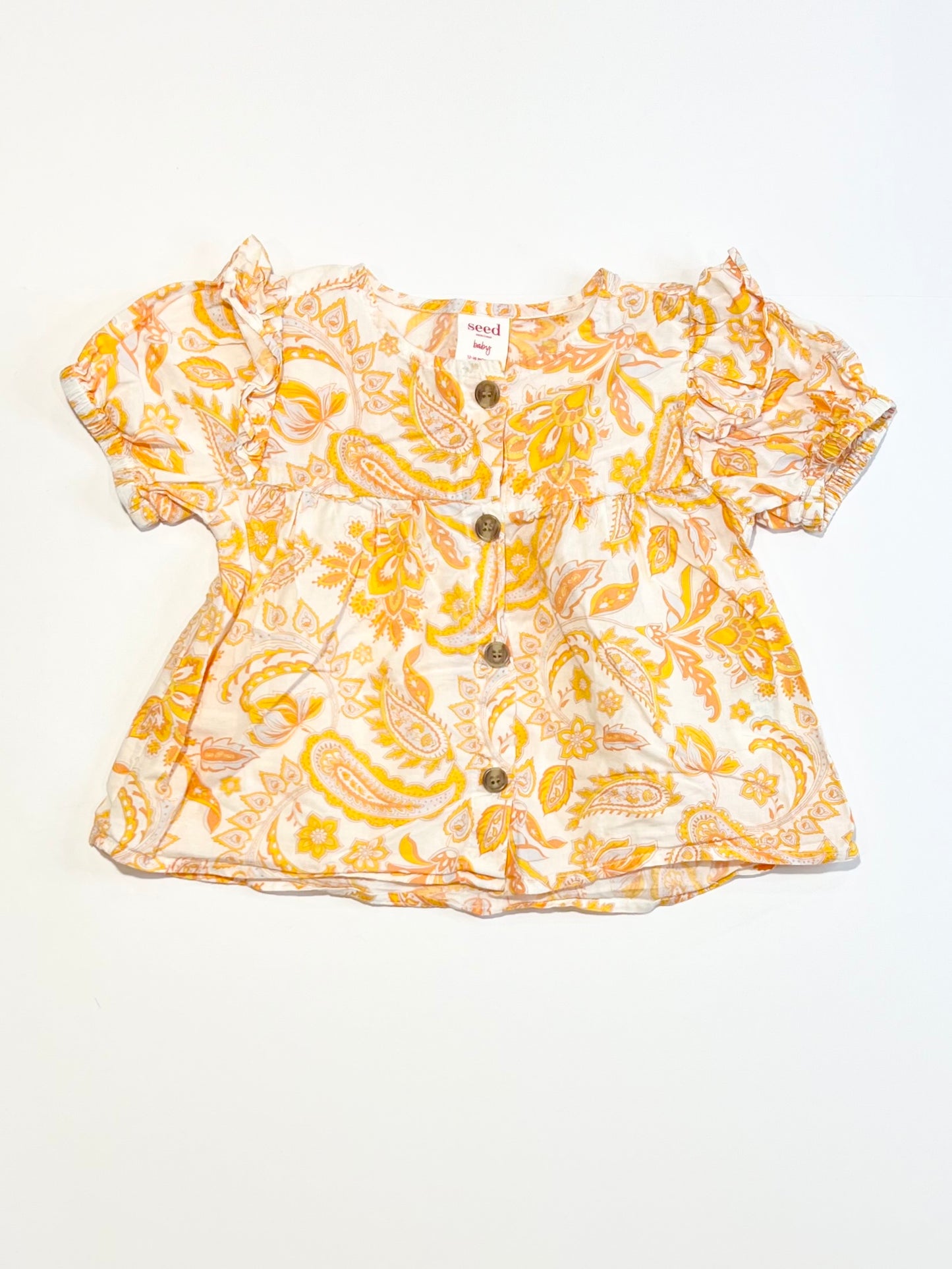 Orange cotton top - Size 1