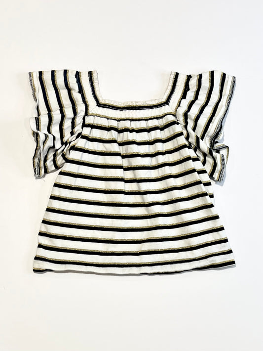 Striped jersey top - Size 1-2