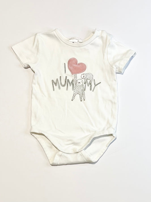 I love mummy bodysuit - Size 1