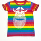 Rainbow viking tee - Size 5