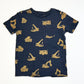 Navy trucks tee - Size 5