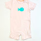 Pink fish romper - Size 1