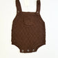 Brown knit romper brand new - Size 1